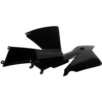 Polisport Radiator Scoops - KTM EXC 2003-04, SX 2001-04 - Black