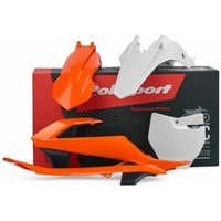 Polisport Plastics Kit - KTM SX65 2016-21 - OEM '17 (Orange/White)