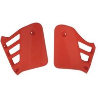 HO02602#121 - HO02602#121 - UFO Radiator Scoops - Honda CR125 1987-88 - Light Red