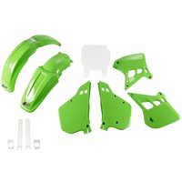 Image of KAKIT196F@999 - UFO Full Plastics Kit - Kawasaki KX125 1990-91 - OEM