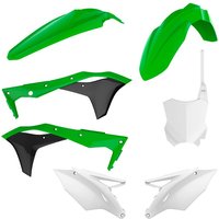 Polisport Plastics Kit - Kawasaki KXF250 2017-20 - OEM '17 (Green/White)