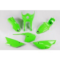 KA37003@026 - KA37003@026 - UFO Full Plastics Kit - Kawasaki KLX110 2010-16 - Green