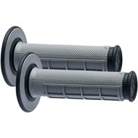 Image of Renthal G151 MX Dual Compound 1/2 Waffle Grips - Grey/Black