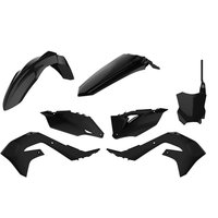 Polisport Plastics Kit - Kawasaki KXF250 2021-2024, KXF450 2019-2023 - Black