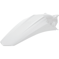 Polisport Rear Fender - Gas Gas EC 250/300 2018-20, Rieju MR 250/300 2021-23 - White