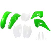 Image of KAKIT201F@999 - UFO Full Plastics Kit - Kawasaki KX 125/250 2003-04 - OEM
