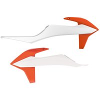 Polisport Radiator Scoops - KTM SX/SXF/XC-F 2019-22, EXC/EXC-F/XC-W 2020-23 - Orange/White
