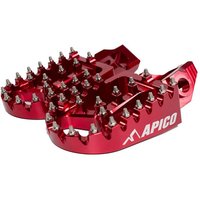 Image of Apico Xtreme Foot Pegs - Gas Gas MC125 & MC250F 2021-23 - Red