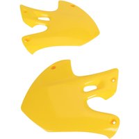SU03903#101 - SU03903#101 - UFO Radiator Scoops - Suzuki RM125/250 1999-2000 - Yellow