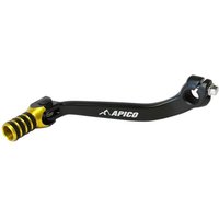 Apico Elite Gear Pedal - Suzuki RMZ250 2007-22 - Black/ Yellow