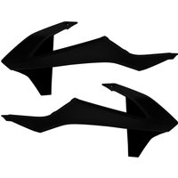 Polisport Radiator Scoops - KTM SX/SXF/XC-F 2016-18, EXC/EXC-F 2017-18 - Black