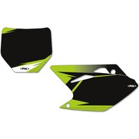 Image of 12-64120 - Factory Effex Pre-cut Graphic Number Plate Kit - Kawasaki KXF250 2006-2008