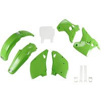Image of KAKIT195F@999 - UFO Plastics Kit - Kawasaki KX125 1992 - OEM