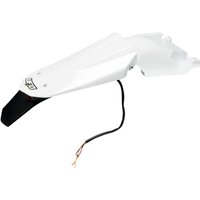 HU03333#041 - HU03333#041 - UFO Enduro Rear Fender With Tail Light - Husqvarna TC 250/450/510 2008-12, TE 250/450/510 2008-11 - White