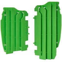 Image of Polisport Radiator Louvres - Kawasaki KXF450 2010-15 - Green
