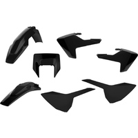 Polisport Enduro Plastics Kit - Husqvarna FE 250/350/450/501 & TE 250/300 2017-19 - Black