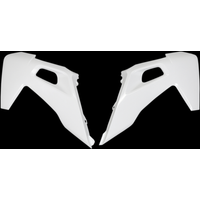 Polisport Radiator Scoops - Husqvarna TC/FC/TX/FX 2019-22, TE/FE 2020-23 - White