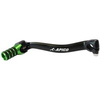 Apico Elite Gear Pedal - Kawasaki KXF450 2009-15 - Black/ Green
