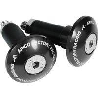 Apico Handlebar Bar End Plugs - 14mm - Black