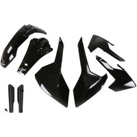 Image of HUKIT618F@001 - HUKIT618@001 - UFO Full Plastics Kit - Husqvarna FE 250/350/450/501 & TX125 2017 - Black