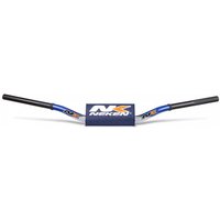 Image of R00182C-WH-BL - Neken K-Bar Radical Design Fat Bar Handlebars - White/ Blue