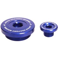 Apico Engine Plugs - Kawasaki KXF250 2011-24, KXF450 2009-24 - Blue