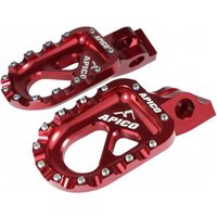 Apico CNC Aluminium Trials Bike Foot Pegs - Red