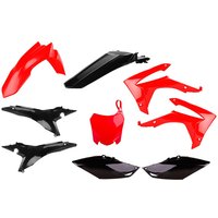 Polisport Plastics Kit - Honda CRF250R 2014-17, CRF450R 2013-16 Red/ Black