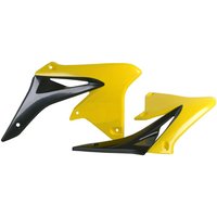 Polisport Radiator Scoops - Suzuki RMZ250 2010-17 - Black/ Yellow