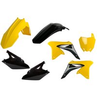 Image of Polisport Standard Plastics Kit - Suzuki RMZ250 2010-18 - Yellow/Black