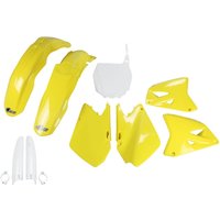 Image of SUKIT401F@999 - UFO Full Plastics Kit - Suzuki RM 125/250 2001-02 - OEM