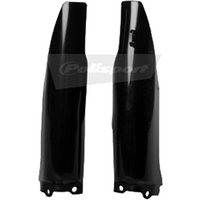 Polisport Lower Forks Guards - Kawasaki KX 125/250 2004-08, KXF 250/450 2004-05 - Black