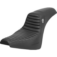 Image of SC81830T - Saddlemen Pro Series SDC Performance Black Gripper Lumbar Grip Seat For Harley Davidson FXBB 1750 2018-2020 - Black