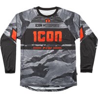 2824-0092 - Icon Tiger’s Blood Jersey Medium - Black/Camo Grey