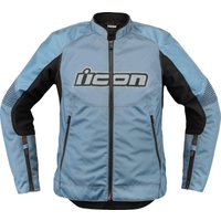 28221601 - Icon Womens Overlord3 Jacket X-Large - Black/Light Blue