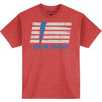 3030-23484 - Icon Mens Adult Invasion Stripe T-Shirt Small - Blue/Red