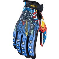 Image of 3301-4713 - Icon Hooligan CE Flyboy Gloves XX-Large - Black/Blue/Red/White