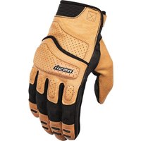 3302-0926 - Icon Womens Superduty3 Gloves Medium - Black/Tan