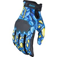 3301-4723 - Icon Hooligan Kryola Kreep Gloves Medium - Black/Blue/Yellow
