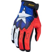 Image of 3301-4718 - Icon Hooligan CE Tejas Libre Gloves Large - Black/Blue/Red/White