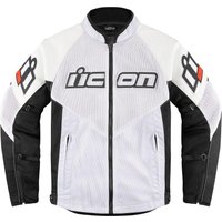 2810-3903 - Icon Mesh AF Leather Jacket Medium - Black/White