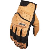 Image of 3301-4602 - Icon Superduty3 Gloves Large - Black/Tan