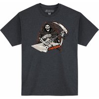 3030-24353 - Icon Mens Adult Grim Shredder T-Shirt XX-Large - Black/Heather Charcoal/Off-White/Orange