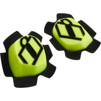 2704-0610 - Icon Cloverleaf 2 Knee Pucks - Black/Hi-Vis Yellow