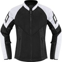 2822-1490 - Icon Womens Mesh AF Jacket X-Small - Black/White
