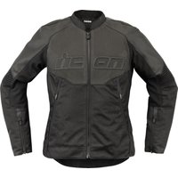 28131083 - Icon Womens Overlord3 Leather Jacket Small - Black