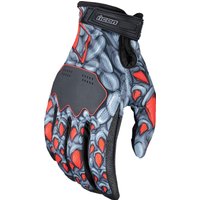 3301-4728 - Icon Hooligan Kryola Kreep Gloves Small - Black/Grey/Red