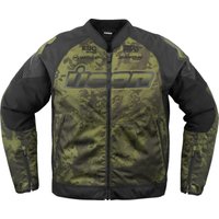 2820-6718 - Icon Overlord3 Magnacross Jacket Small - Black/Dark Grey/Green