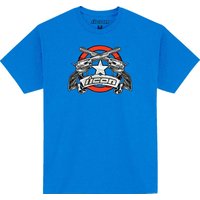 3030-23495 - Icon Mens Adult Tejas Libre T-Shirt 3X-Large - Black/Grey/Red/Royal Blue