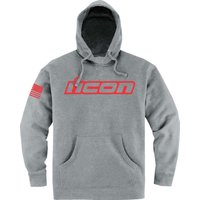 Image of 3050-6532 - Icon Mens Adult Clasicon Hoodie 3X-Large - Heather Grey